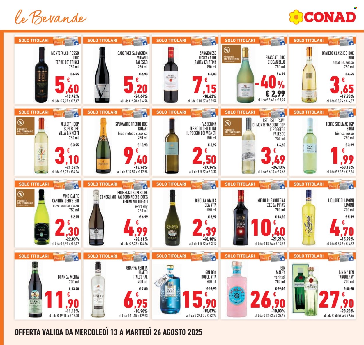 Volantino Conad - 13/8/2025 - 26/8/2025. Pagina 18