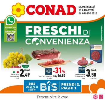 Volantino Conad - 13/8/2025 - 26/8/2025.