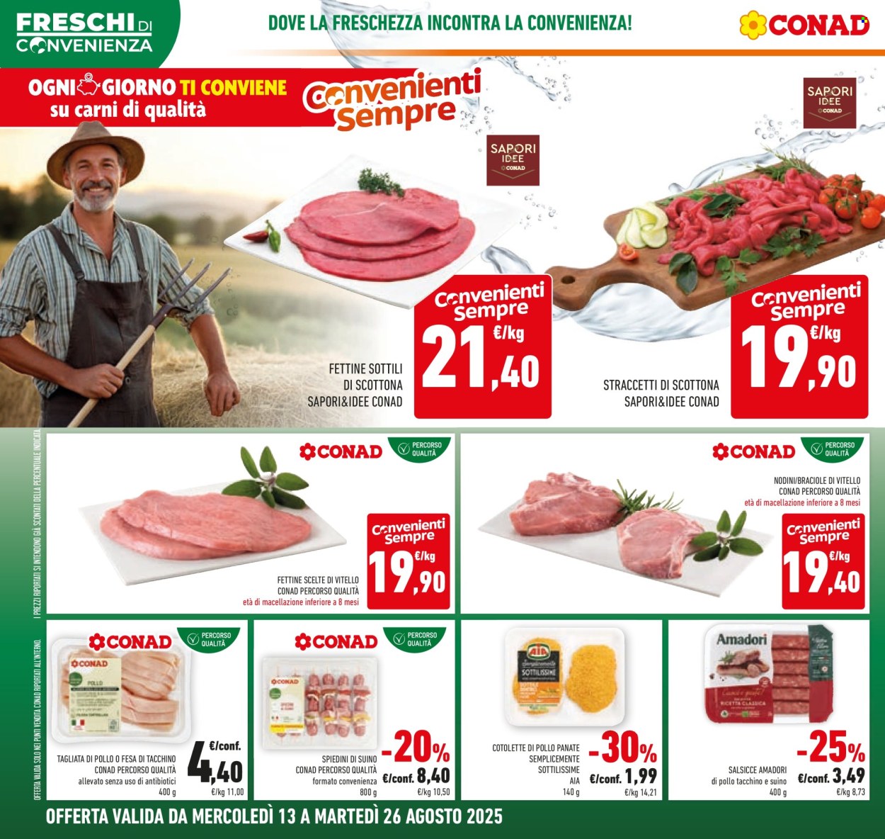 Volantino Conad - 13/8/2025 - 26/8/2025. Pagina 6