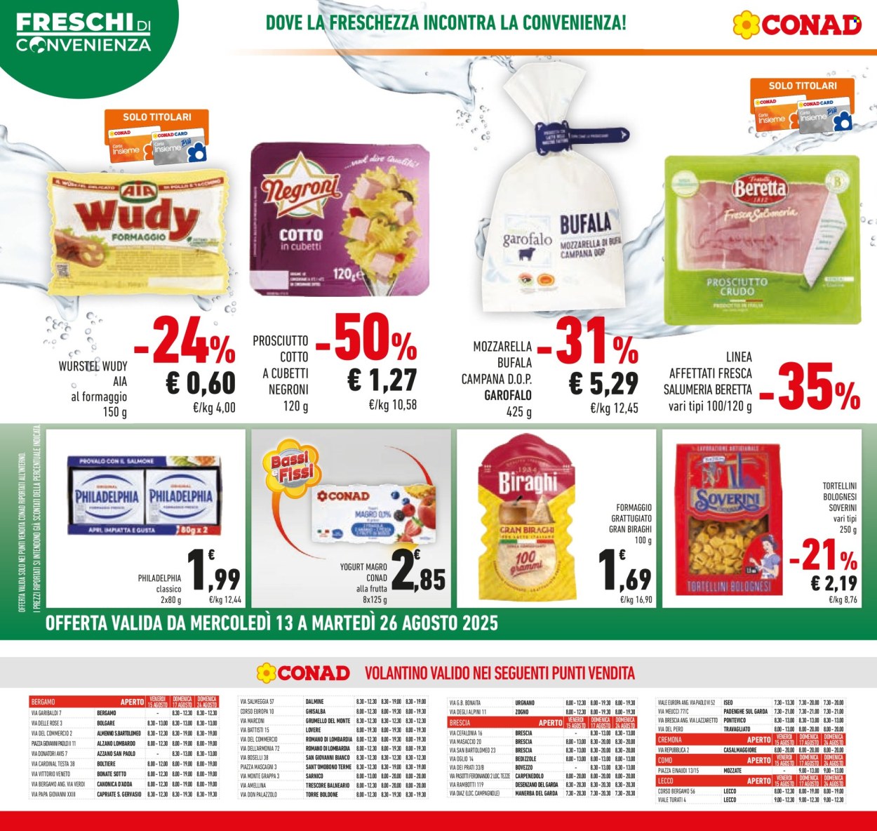 Volantino Conad - 13/8/2025 - 26/8/2025. Pagina 12