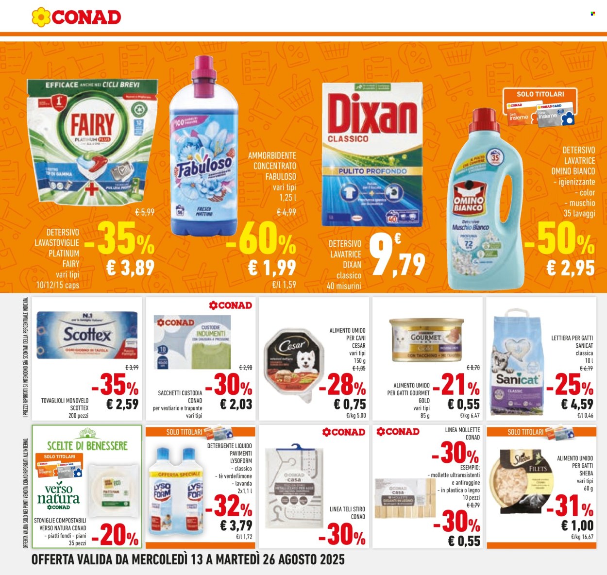 Volantino Conad - 13/8/2025 - 26/8/2025. Pagina 20