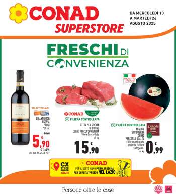 Volantino Conad - 13/8/2025 - 26/8/2025.