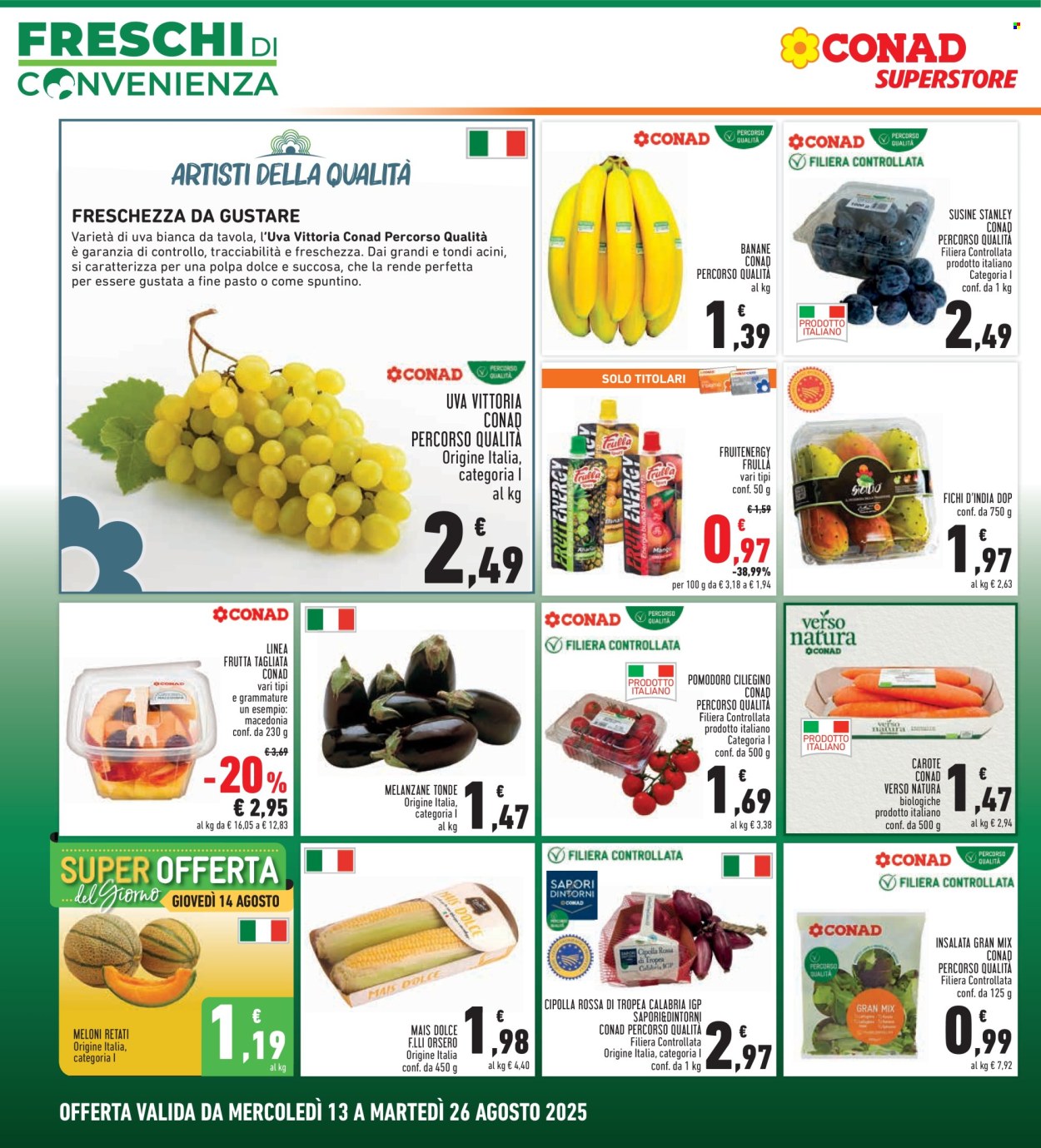 Volantino Conad - 13/8/2025 - 26/8/2025. Pagina 4