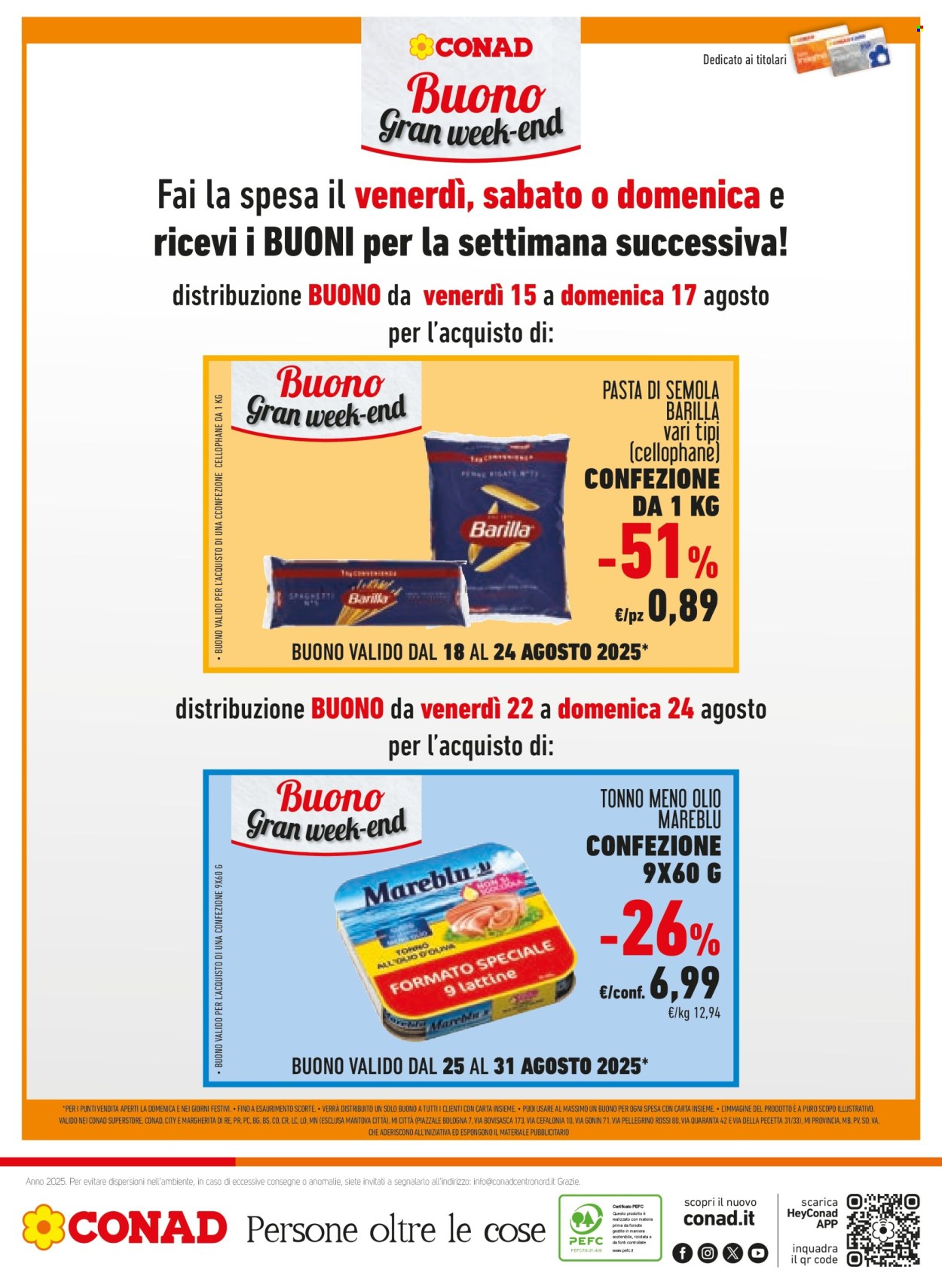 Volantino Conad - 13/8/2025 - 26/8/2025. Pagina 18