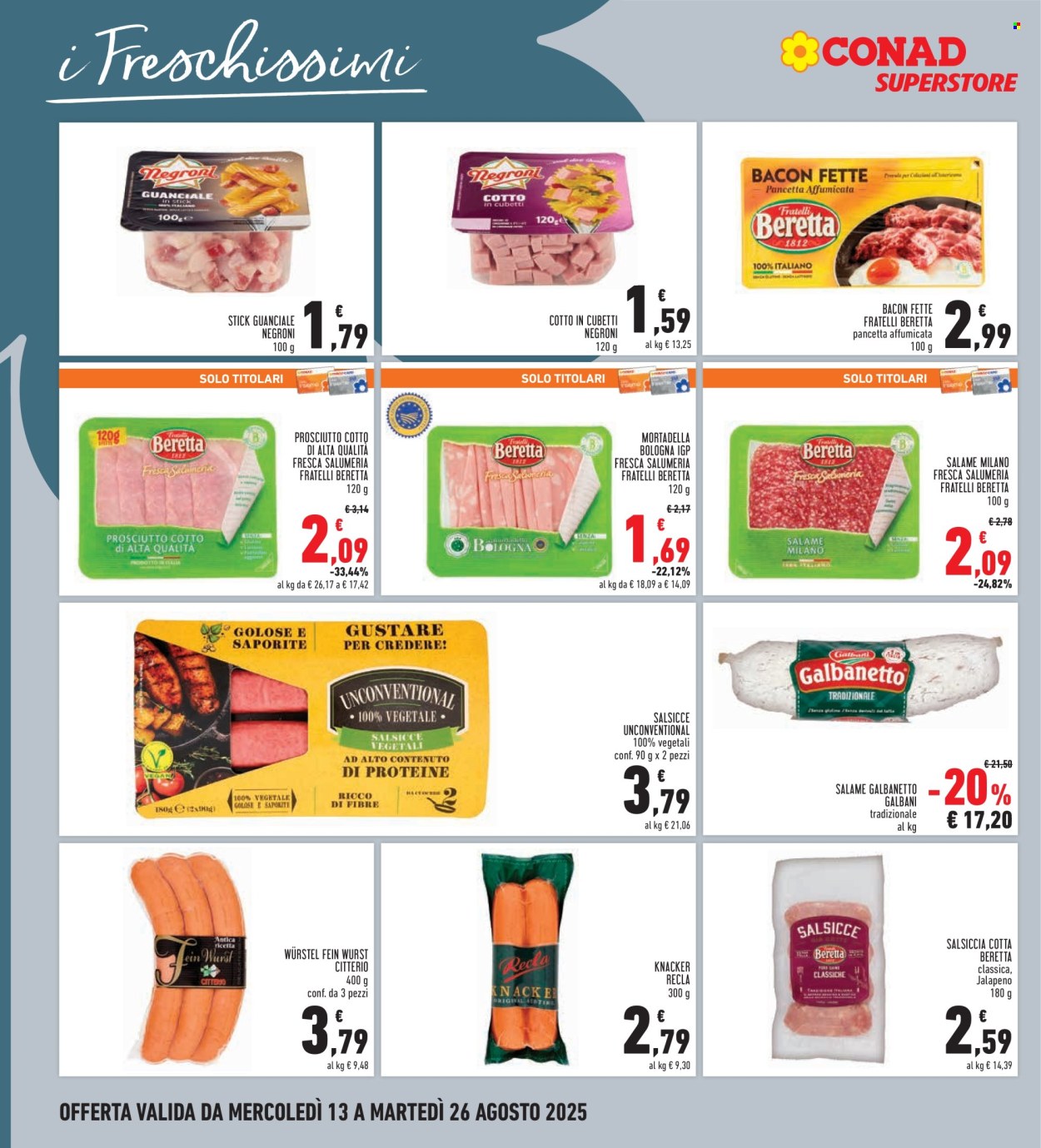 Volantino Conad - 13/8/2025 - 26/8/2025. Pagina 8