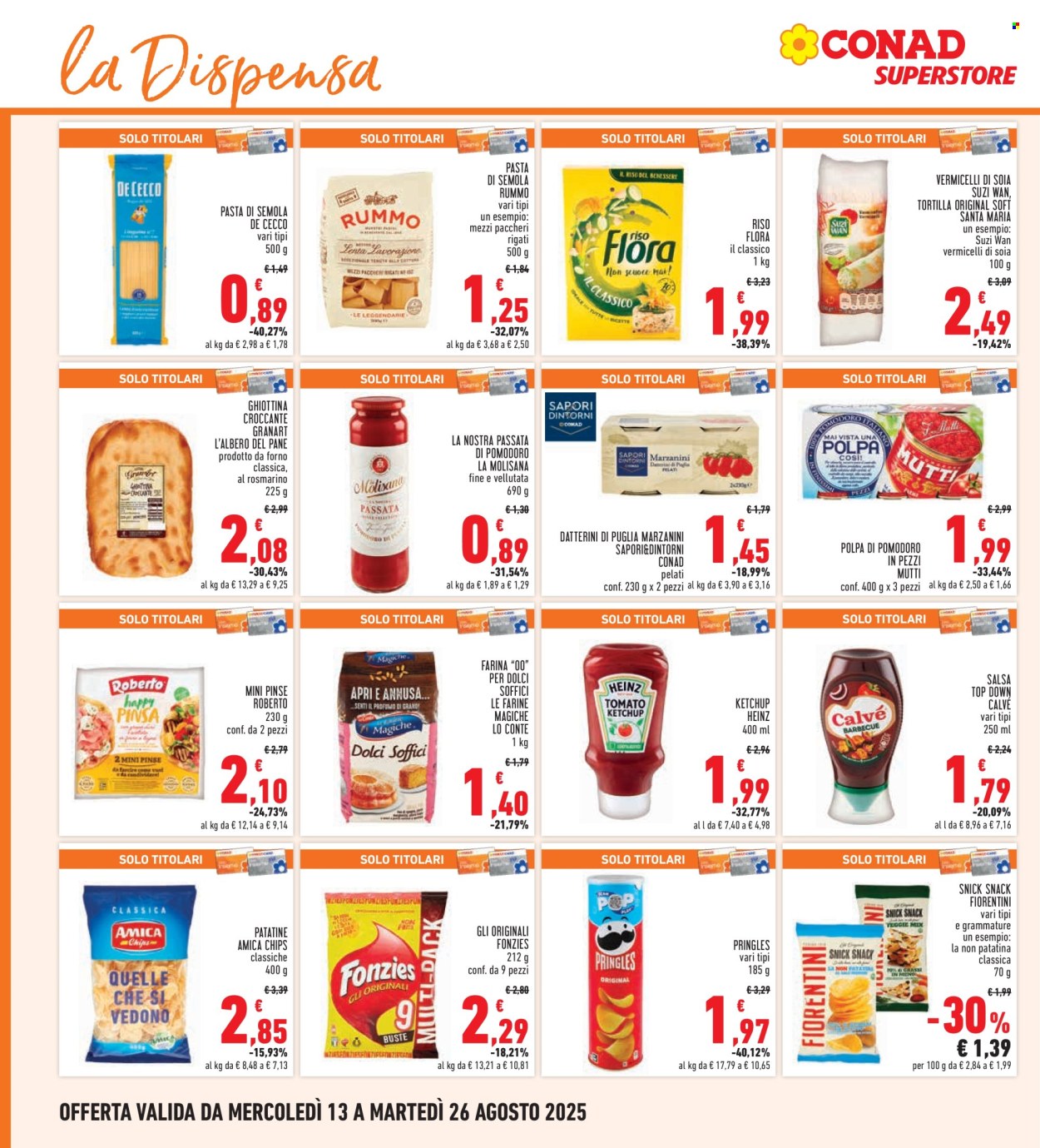 Volantino Conad - 13/8/2025 - 26/8/2025. Pagina 14