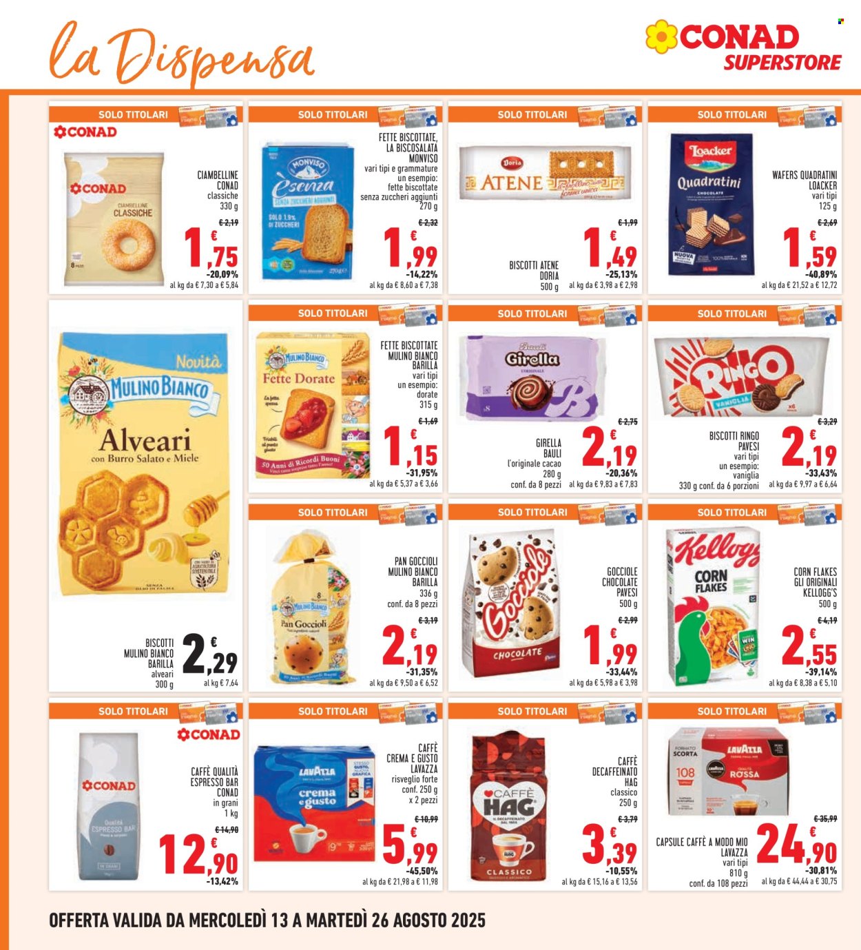 Volantino Conad - 13/8/2025 - 26/8/2025. Pagina 16