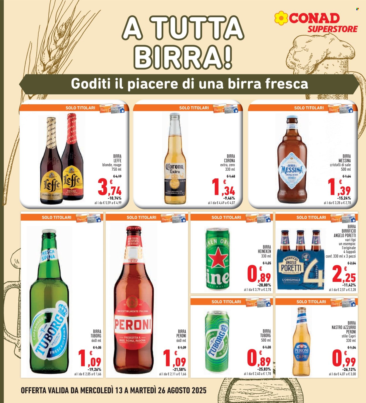 Volantino Conad - 13/8/2025 - 26/8/2025. Pagina 18