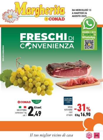 Volantino Margherita Conad - 13/8/2025 - 26/8/2025.