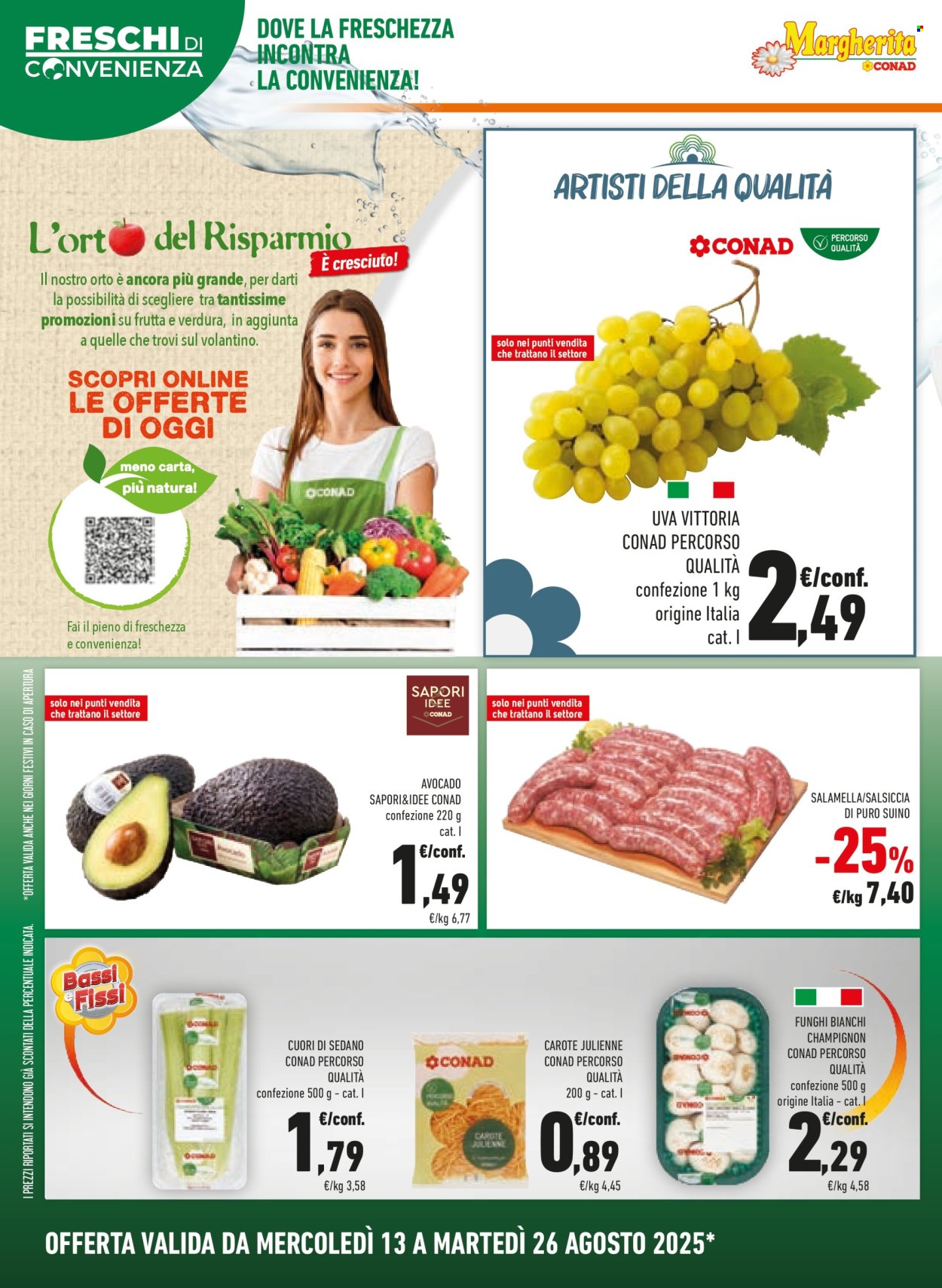 Volantino Margherita Conad - 13/8/2025 - 26/8/2025. Pagina 2