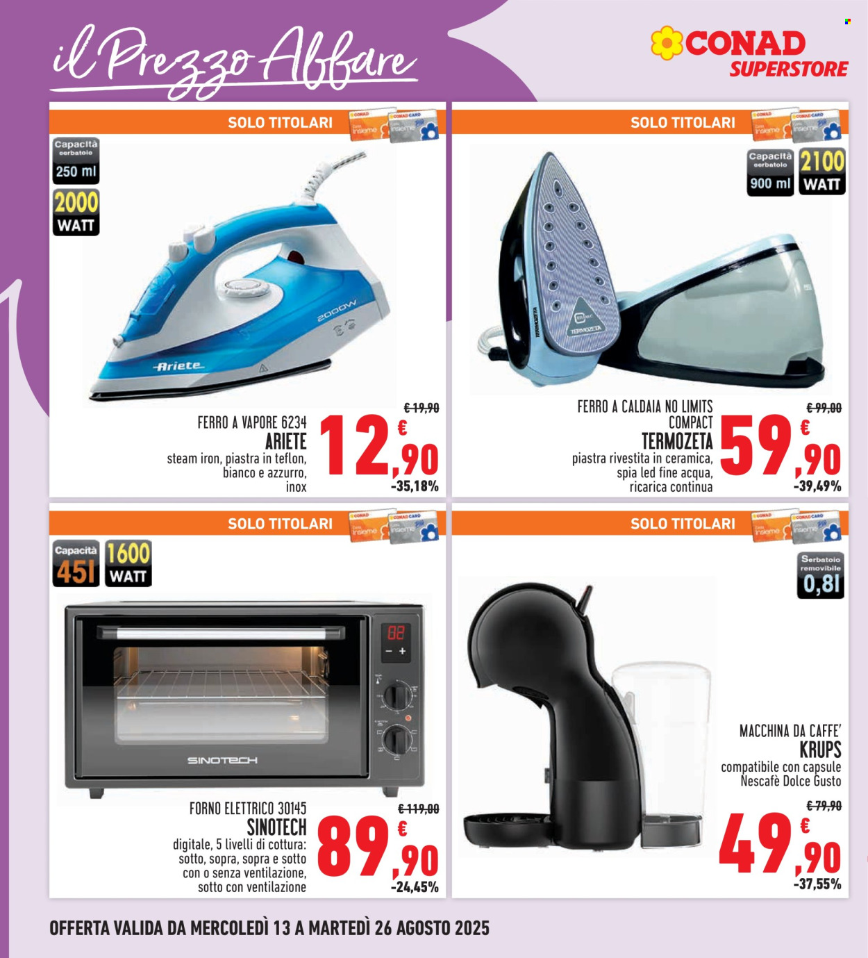 Volantino Conad - 13/8/2025 - 26/8/2025. Pagina 30