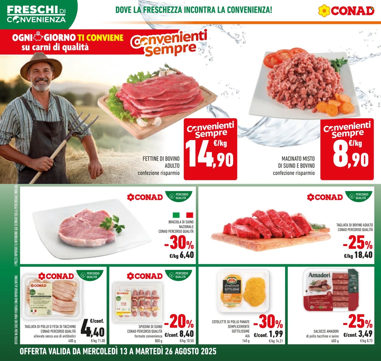 Volantino Conad - 13/8/2025 - 26/8/2025. Pagina 6