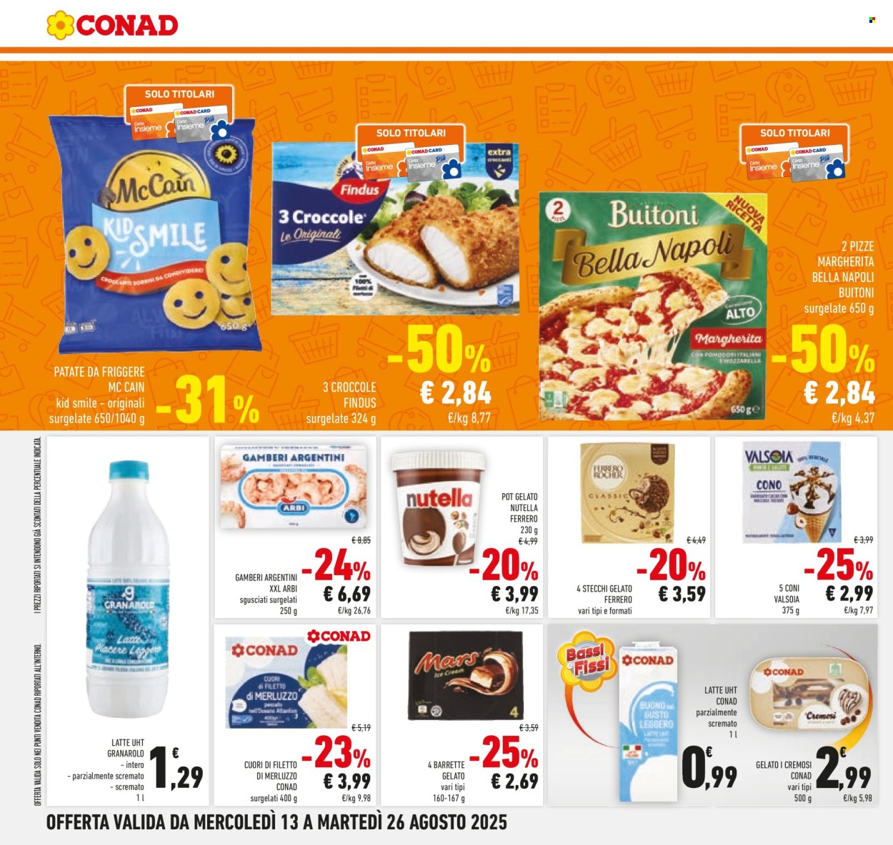 Volantino Conad - 13/8/2025 - 26/8/2025. Pagina 14