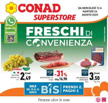 Volantino Conad Superstore - 13/8/2025 - 26/8/2025.