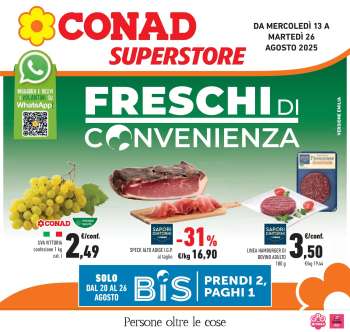 Volantino Conad Superstore - 13/8/2025 - 26/8/2025.