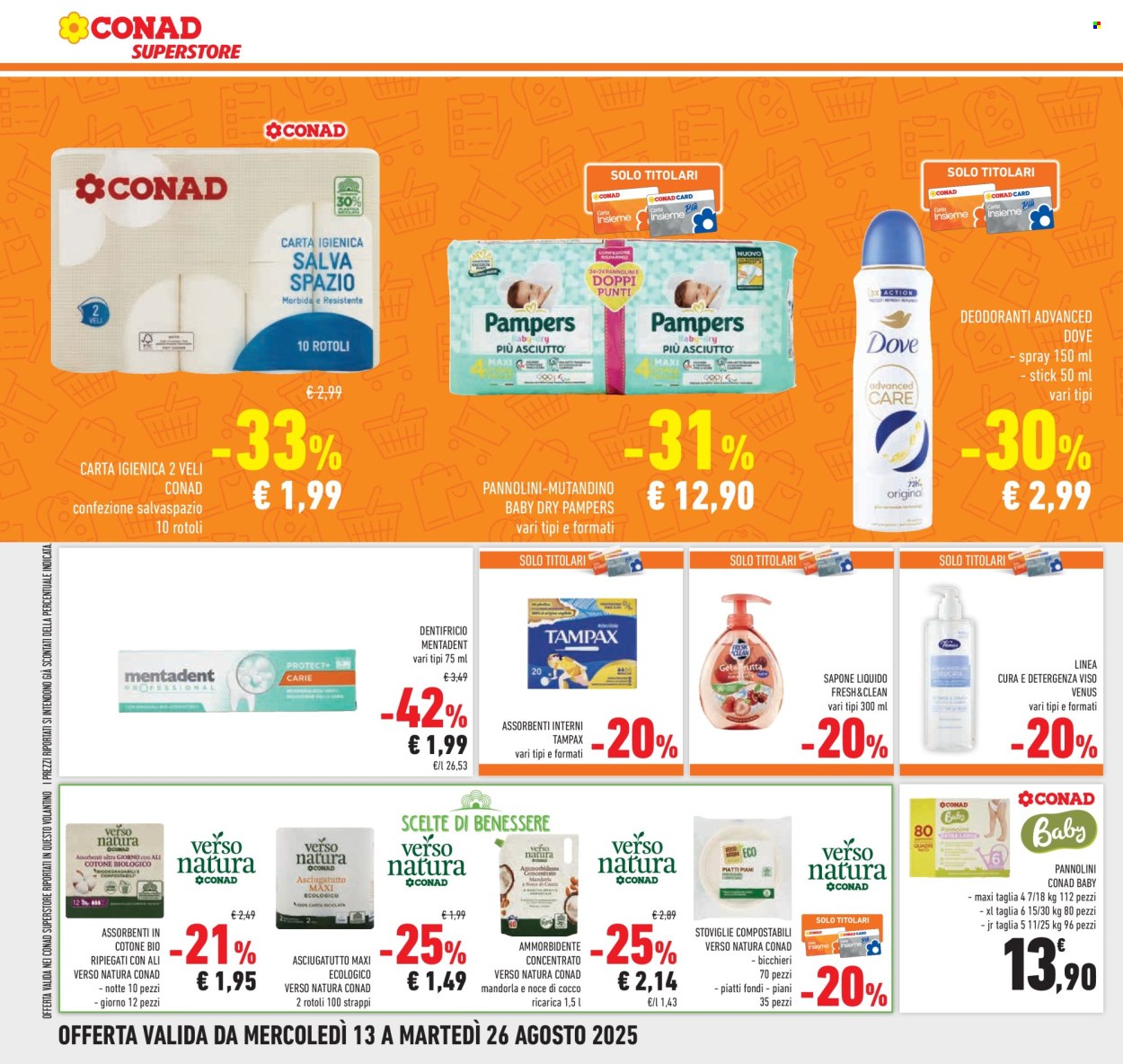 Volantino Conad Superstore - 13/8/2025 - 26/8/2025. Pagina 24