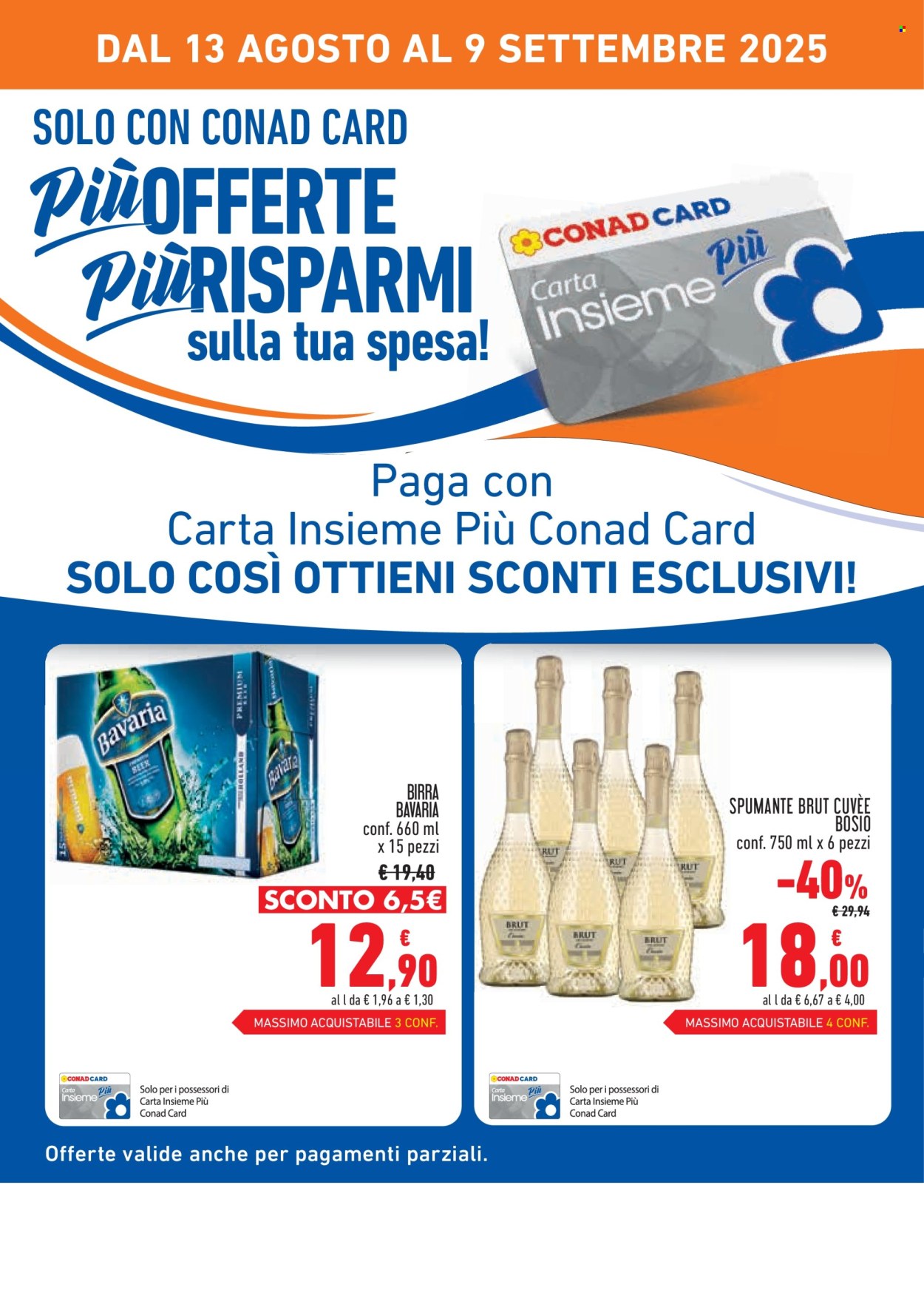 Volantino Conad - 13/8/2025 - 9/9/2025. Pagina 2