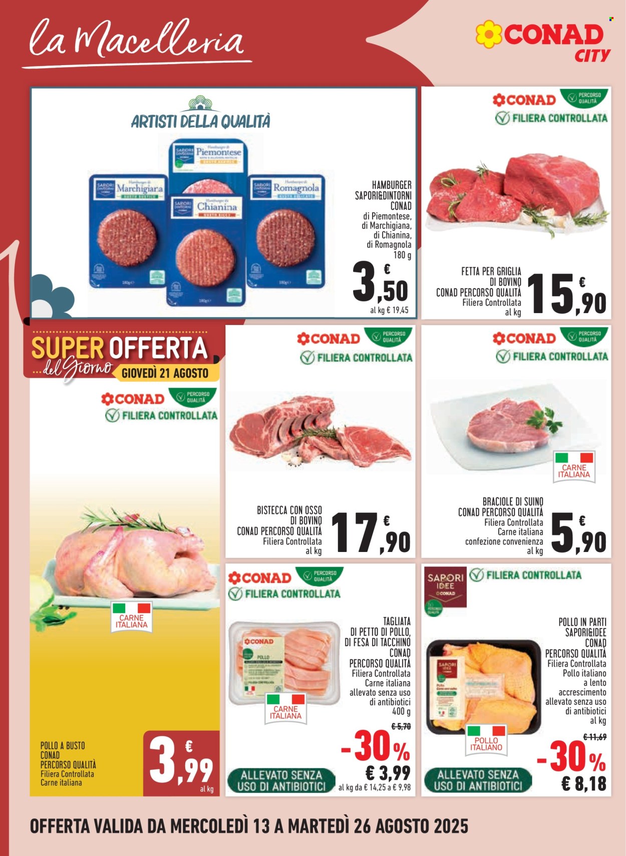 Volantino Conad - 13/8/2025 - 26/8/2025. Pagina 4