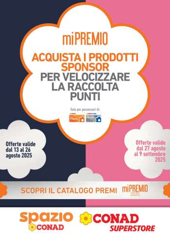 Volantino Conad - 13/8/2025 - 9/9/2025.
