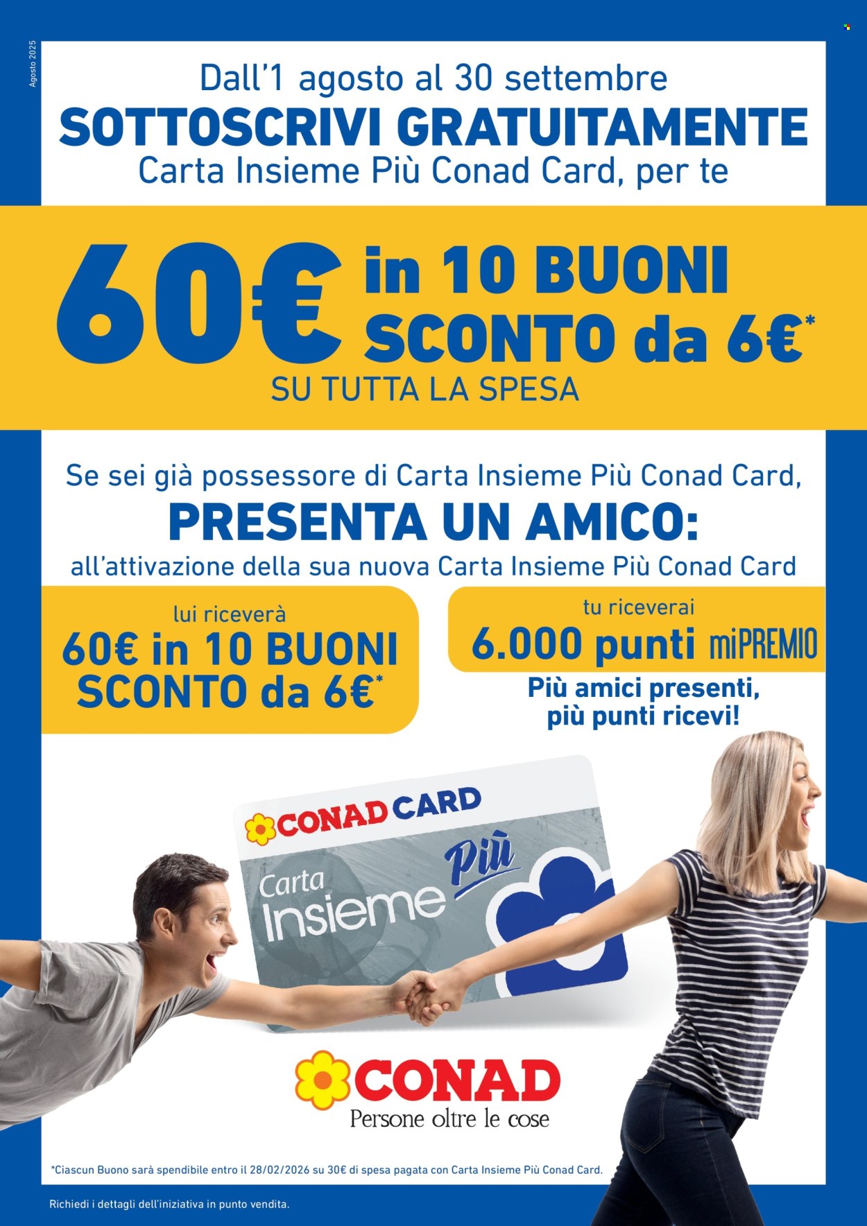 Volantino Conad - 1/8/2025 - 30/9/2025. Pagina 1