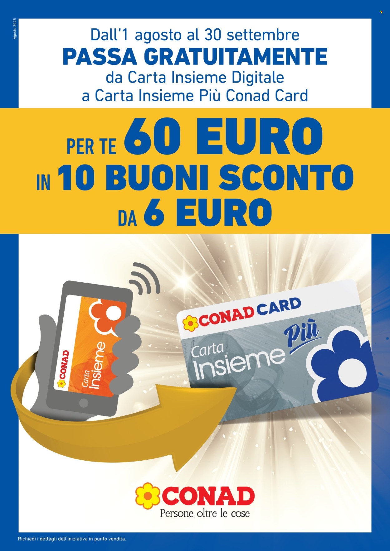 Volantino Conad - 1/8/2025 - 30/9/2025. Pagina 1