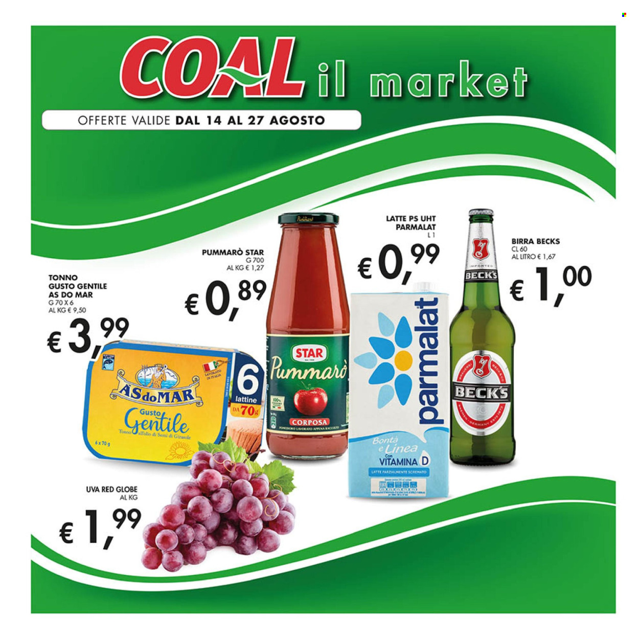 Volantino COAL - 14/8/2025 - 27/8/2025. Pagina 1