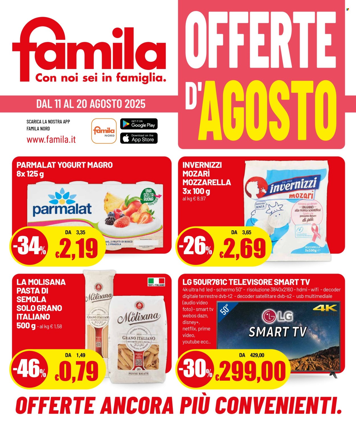 Volantino Famila - 11/8/2025 - 20/8/2025. Pagina 1