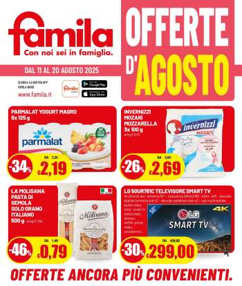 Volantino Famila - 11/8/2025 - 20/8/2025.