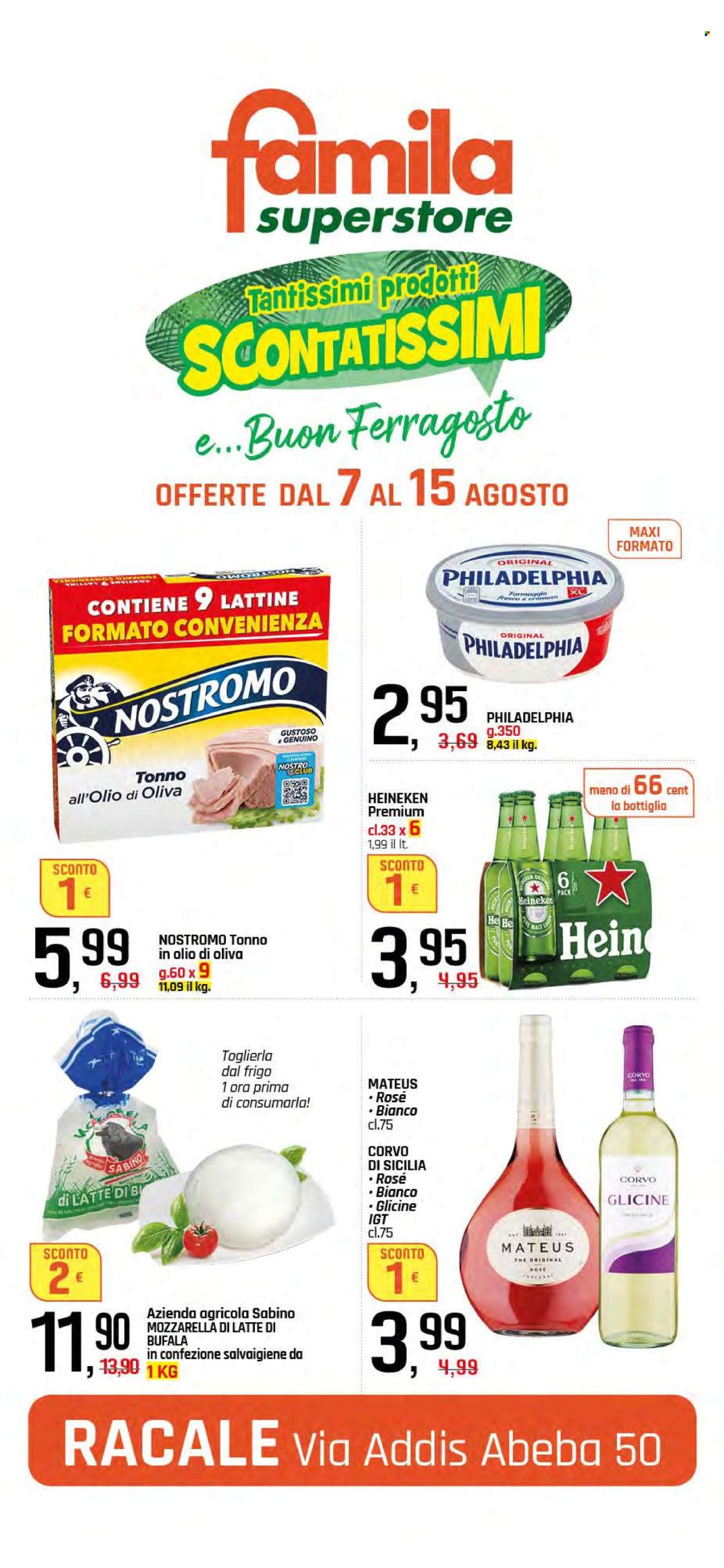 Volantino Famila - 7/8/2025 - 15/8/2025. Pagina 1