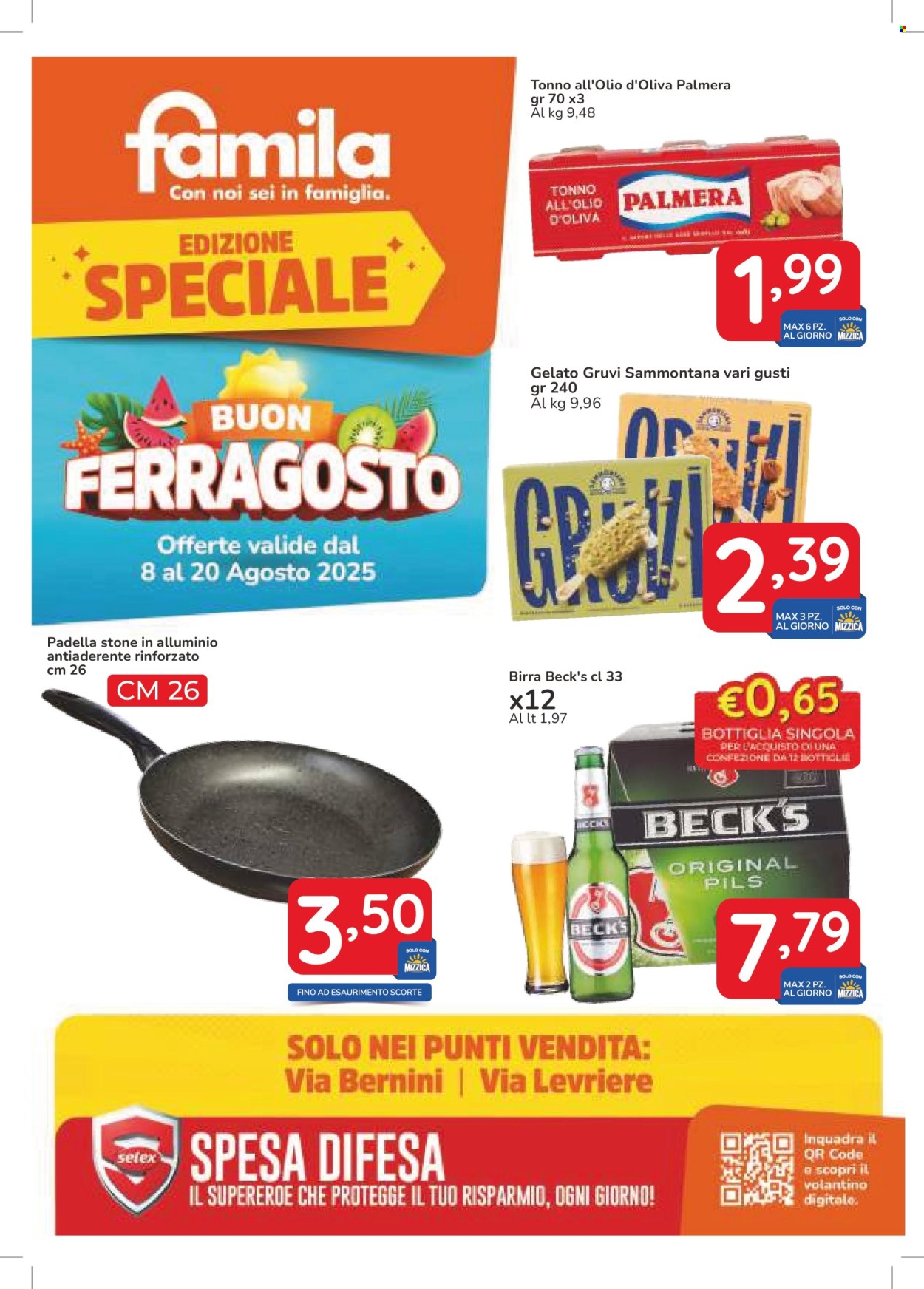 Volantino Famila - 6/8/2025 - 20/8/2025. Pagina 1