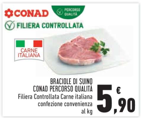 BRACIOLE DI SUINO CONAD PERCORSO QUALITÀ