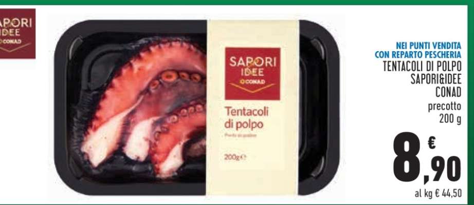 TENTACOLI DI POLPO SAPORIDEIDE CONAD
