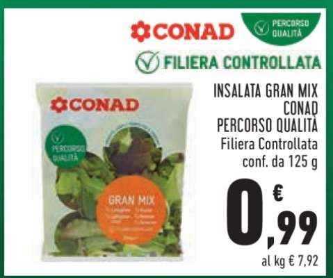 INSALATA GRAN MIX CONAD PERCORSO QUALITÀ