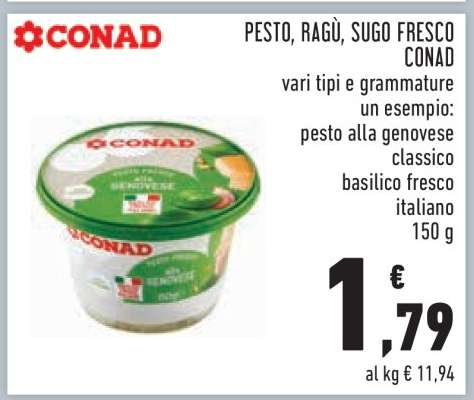 PESTO, RAGÙ, SUGO FRESCO CONAD