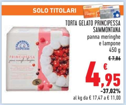 TORTA GELATO PRINCIPESSA SAMMONTANA