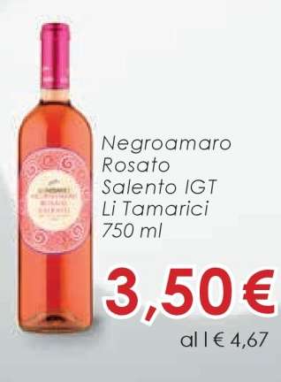 Negroamaro Rosato Salento IGT Li Tamarici 750 ml
