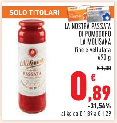 La Nostra Passata di Pomodoro La Molisana