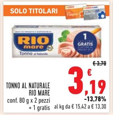 Tonno al Naturale Rio Mare