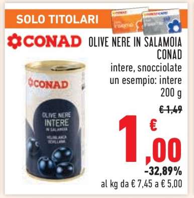 Olive Nere in Salamoia Conad
