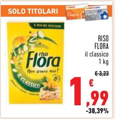 RISO FLORA il classico 1 kg