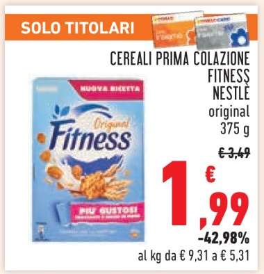 Cereali Prima Colazione Fitness Nestlé