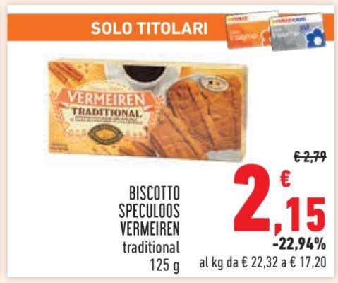 BISCOTTO SPECULOOS VERMEIREN