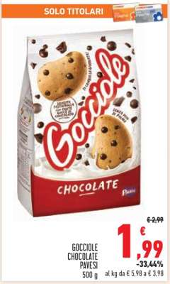 Gocciole Chocolate Pavesi