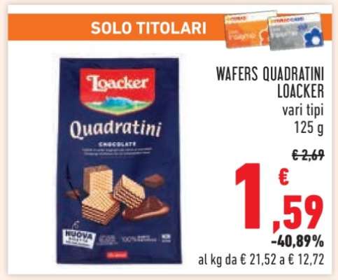 WAFERS QUADRATINI LOACKER