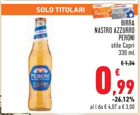 Birra Nastro Azzurro Peroni