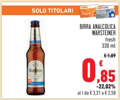 BIRRA ANALCOLICA WARSTEINER