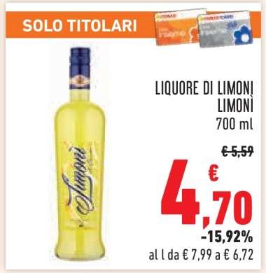 LIQUORE DI LIMONI LIMONI
