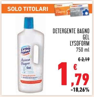 DETERGENTE BAGNO GEL LYSOFORM