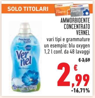 Ammorbidente Concentrato Vernel