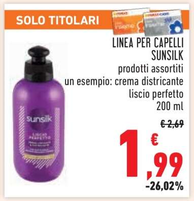 LINEA PER CAPELLI SUNSILK